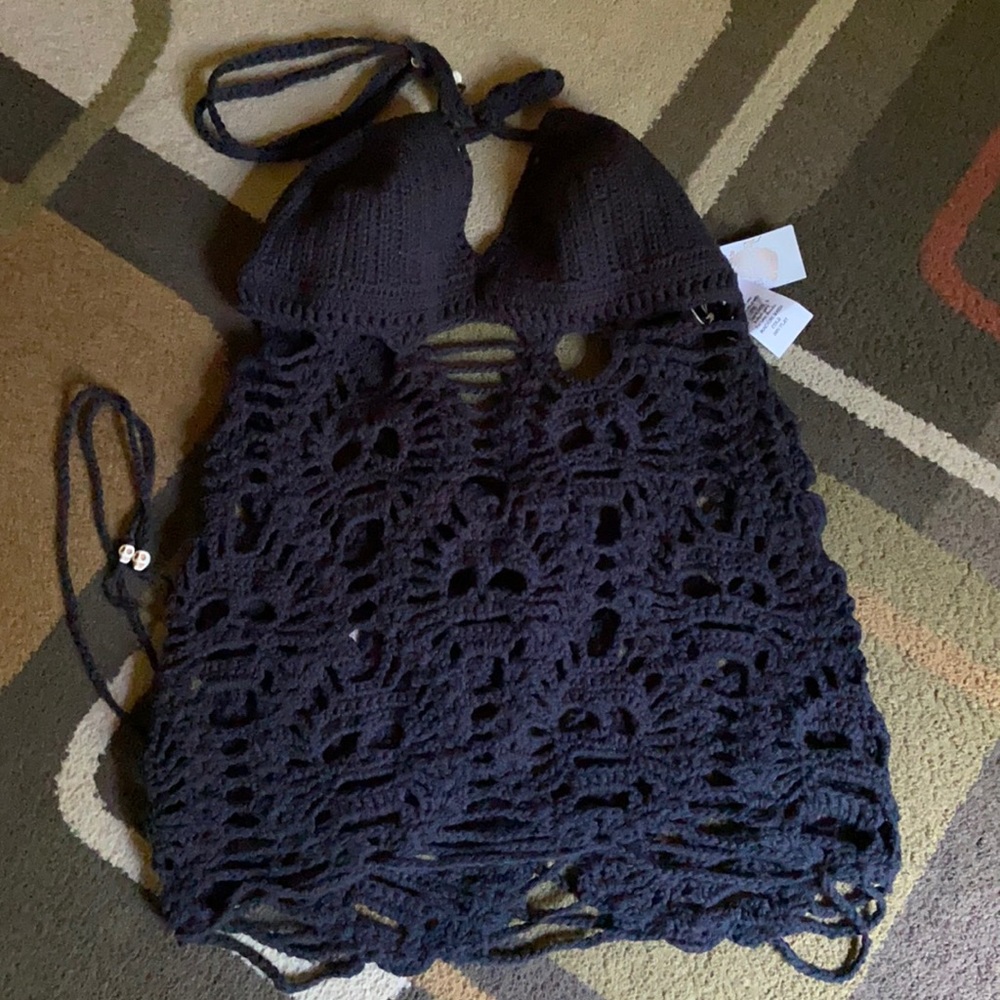 NWT💀Gypsy Dreamer Skull Crochet Halter Top💀